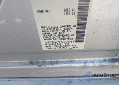 2023 Nissan Leaf Sv Plus 60 Kwh z USA, uszkodzony, nr VIN 1N4CZ1CV2PC550346